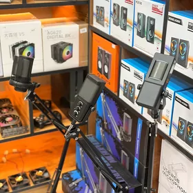 📌Микрофон с кронштейном RGB