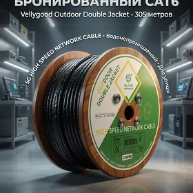 CAT6 Медь 100% Bron Lan