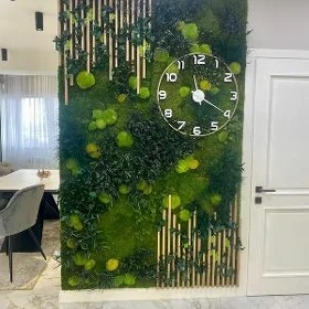 Фитостена из мха и растений 🌿