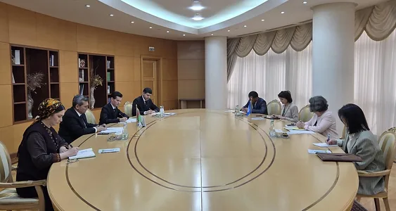 Рашид Мередов провел встречу с представителем МОТ