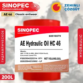Sinopec Gidrawlika HC 46, 68 - 200L