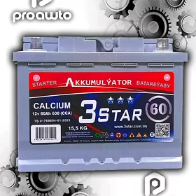 Akkumulyator☆3Star 12V60AH 👌