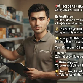 📢RAZNARABOÇIÝ WE SATYJY!!!