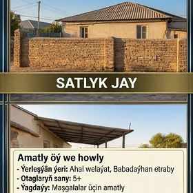 Babadaýhan satlyk jaylar