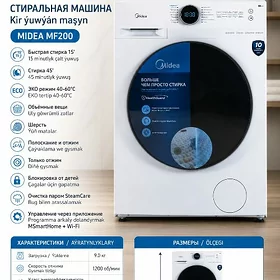 KREDIT KIR MAŞYN MIDEA 9KG