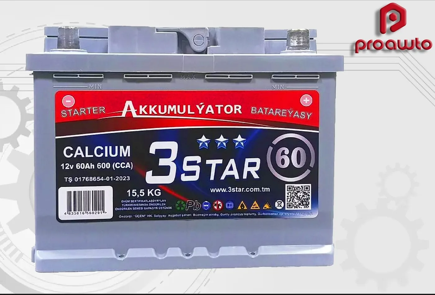 Akkumulyator 🚘 3Star 60AH