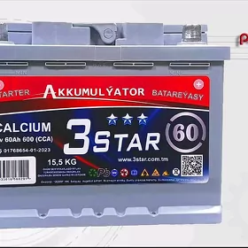 Akkumulyator 🚘 3Star 60AH