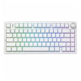 3-х Режимная механическая проводная игровая клавиатура AULA F75 White Contour