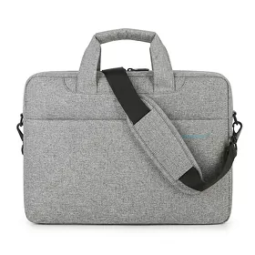 Сумка для ноутбука 16", модель Brinch BW-309, материал Оксфорд, серый