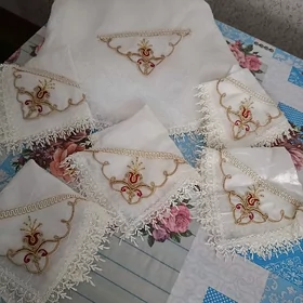 скатерть белая турецкая