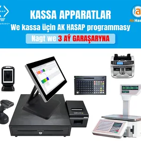 ✅📌KASSA APARAT BARKOD SKANER CEK PRINTER AKHASAP✅
