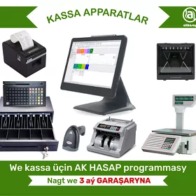 ✅📌KASSA APARAT BARKOD SKANER CEK PRINTER AKHASAP✅