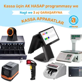 ✅📌KASSA APARAT BARKOD SKANER CEK PRINTER AKHASAP✅