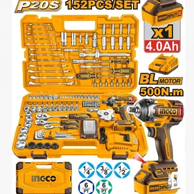 Ingco 152 bölekli simsiz zarbaly açar toplumy