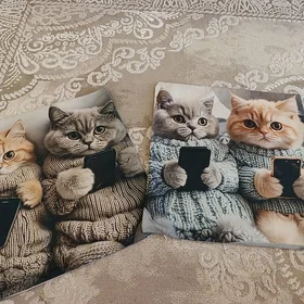 наволочки с кошками
