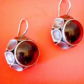 Серебряные серьги. СССР 875 проба
