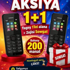 🎁1+1 Aksiýa 2nji Sowgat🎁