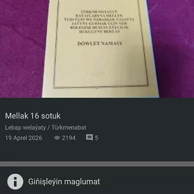Mellek 16 sotuk