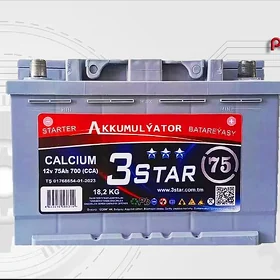 Akkumulyator 75AH 🚘 3STAR