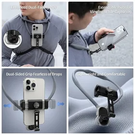 🤳Neck mount штатив telefon
