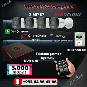 🔥Hikvision kamplekt🔥