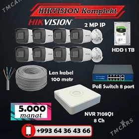 🔥Hikvision kamplekt🔥
