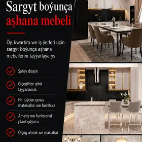 Sargyt boýunça aşhana mebeli