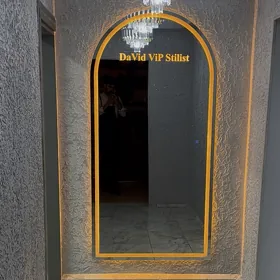 led ayna çyraly ayna
