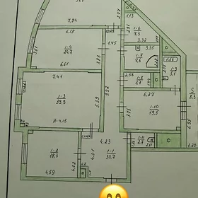 Московская Элитка 2 этаж 4 ком