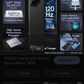 TECNO CAMON 20 pro 5G 8/256Gb