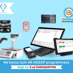 ✅📌KASSA APARAT BARKOD SKANER CEK PRINTER AKHASAP✅