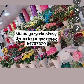 isgar gyz gerek gul magazinda