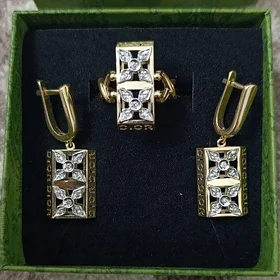 gyzyl dior komplekt halka yuzk
