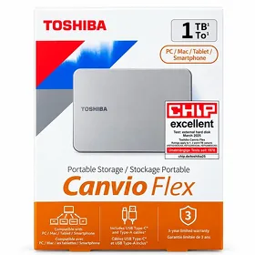 Внешний жесткий диск 1TB Toshiba Canvio FLEX, Usb 3.2
