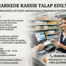 📢Markede Kassir Gerek!