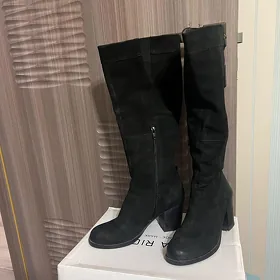 Сапоги кожаные