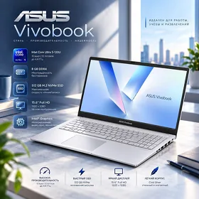 ASUS Vivobook 15.6" — Intel Core Ultra 5 Noutbuk