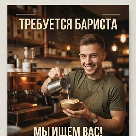 Требуется Вызывной Бариста