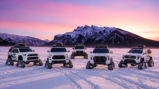 Пять внедорожников Toyota получили гусеницы вместо колёс